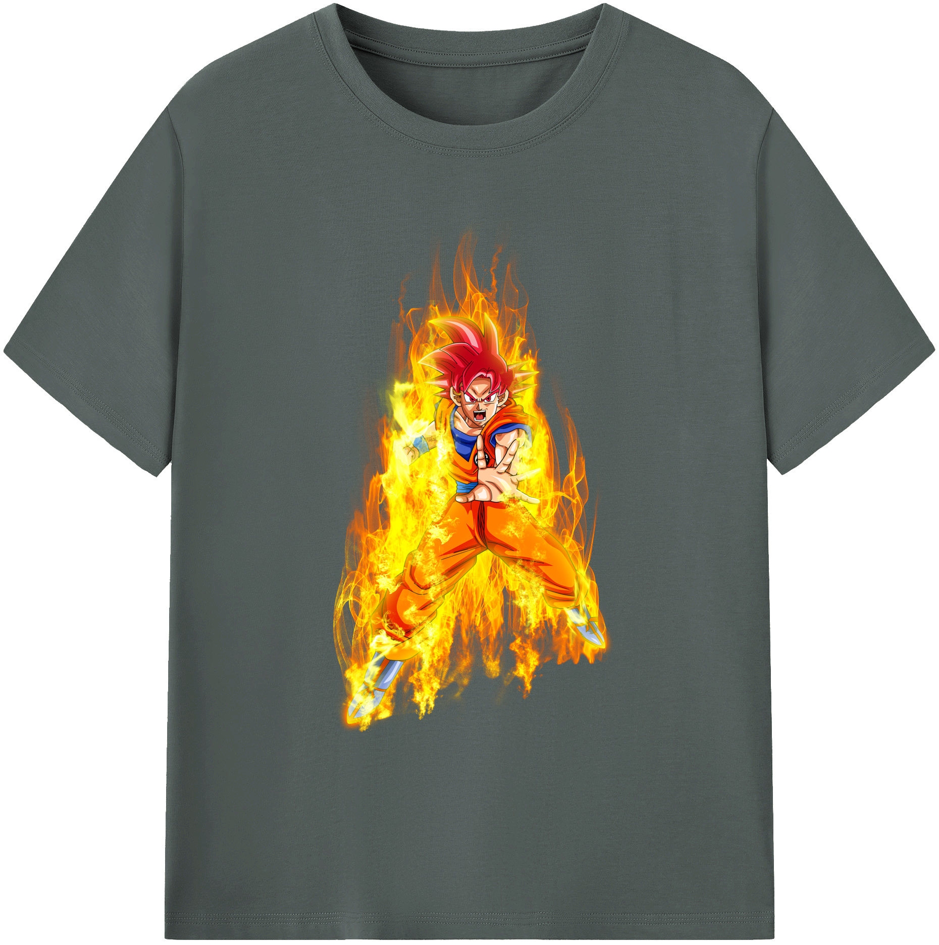 （画像用） ドラゴンボール 孫悟空（そん ごくう）Son Goku カカロット DRAGON BALL Kakarotto 綿100％ メンズ半袖Tシャツ｜肌触りやわらか＆通気性